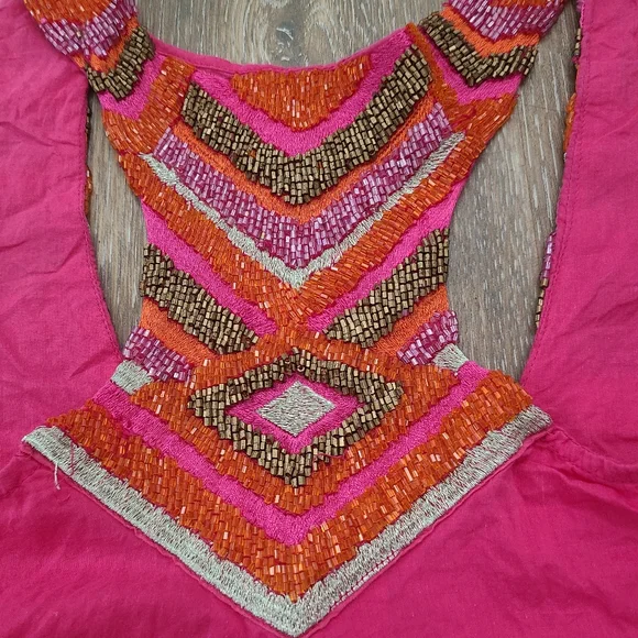 Mud Pie Beaded Sundress Women's Size Small - Picture 4 of 5